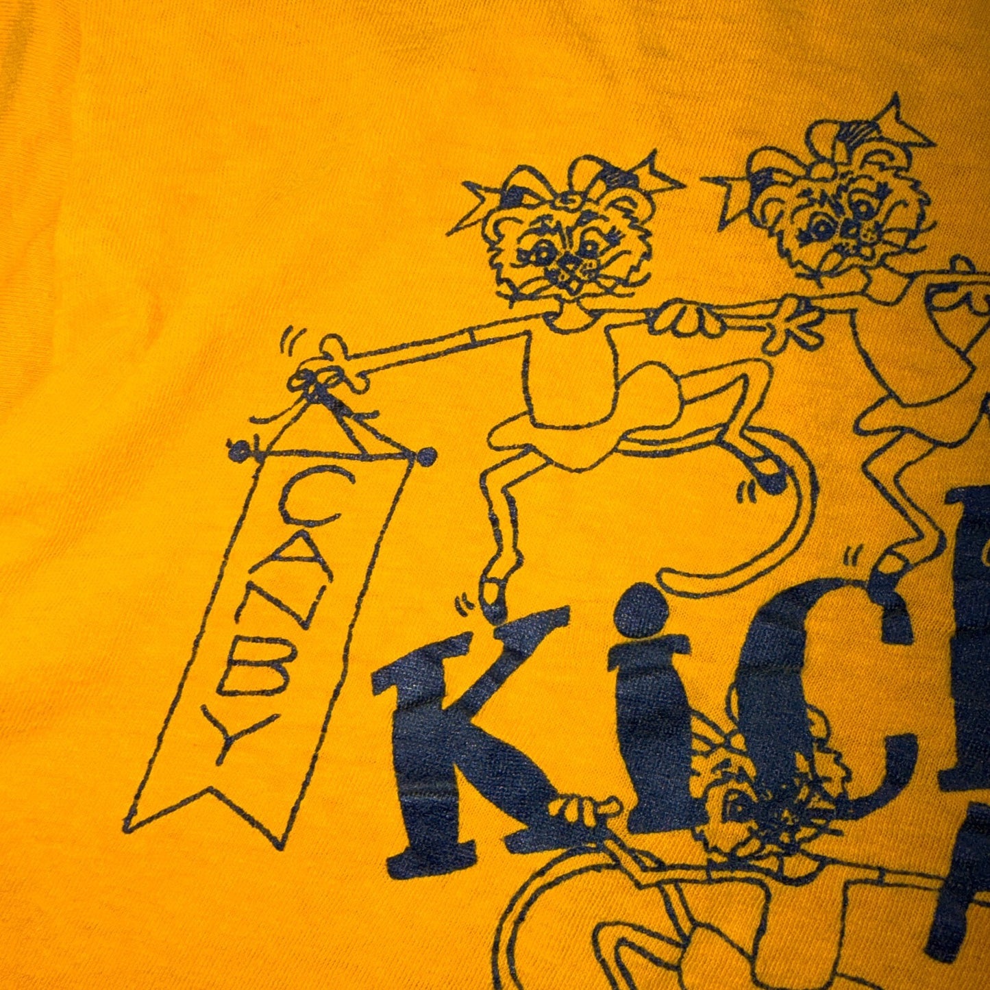 Kickin Kittens 1960s VTG T Shirt 60s 70s Rockabilly Susie Cotton Cats Animals