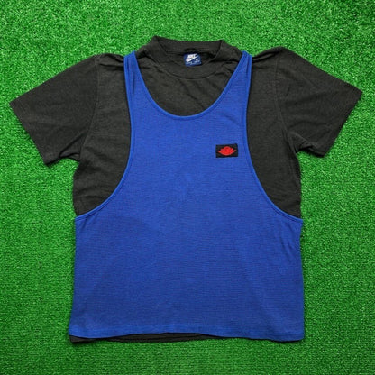 Vintage Nike 1985 Jordan Jumpman Royal Tank Tee T Shirt USA Rare Rap Flight RARE