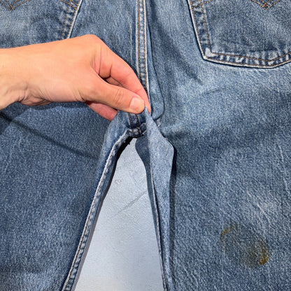 Levis 501 Vintage 80s USA XX Straight Leg Jeans Blue Light Wash 40x32 Act 37x28