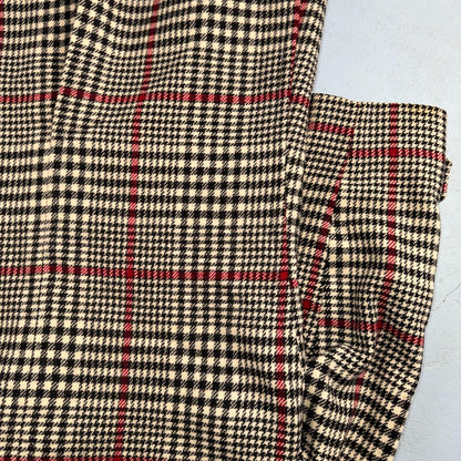 VTG Pendleton Jacket Black Plaid Wool USA Double Breast Chore Car Coat 60s 1960s