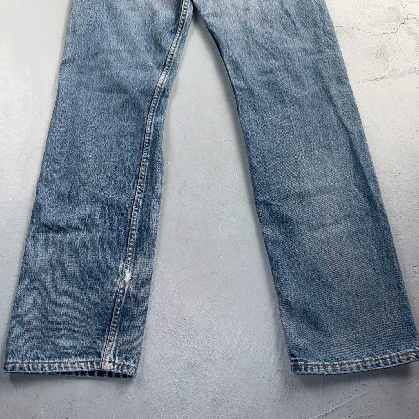Levis 501 Vintage 90s USA XX Straight Leg Jeans Blue Light Wash 33x34 Act 32x32