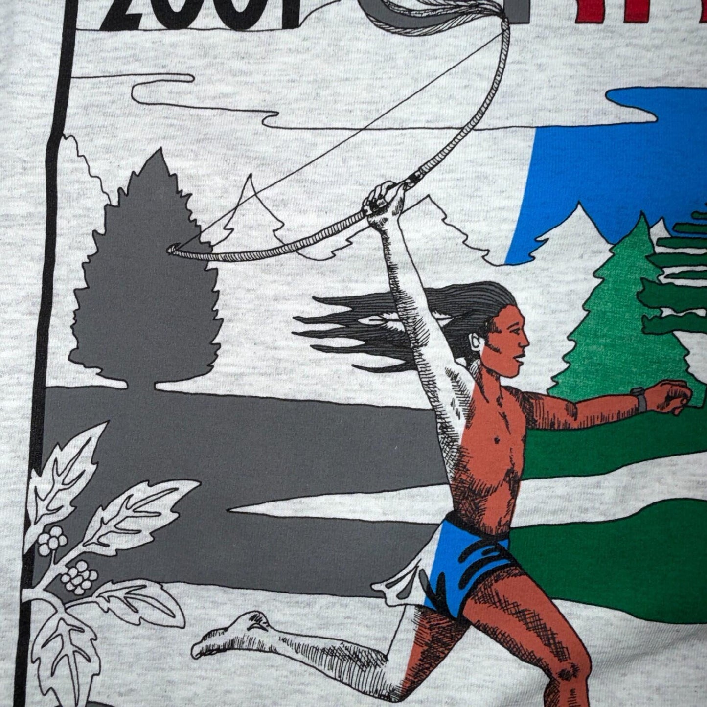 Running 2001 ORRC Oregon Champoeg VTG T Shirt Y2K Indian Running Long Sleeve Rar