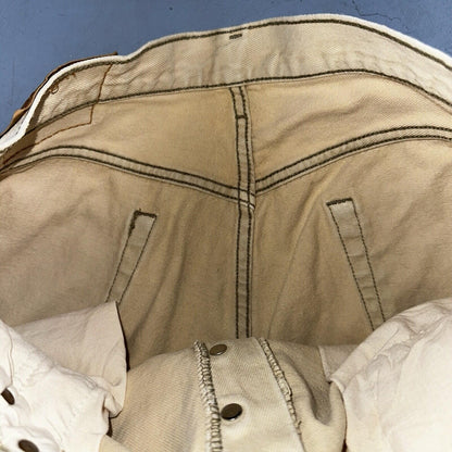 Levis 501 Vintage 90s USA XX Straight Leg Jeans Yellow Khaki 36x32 Act 34x31