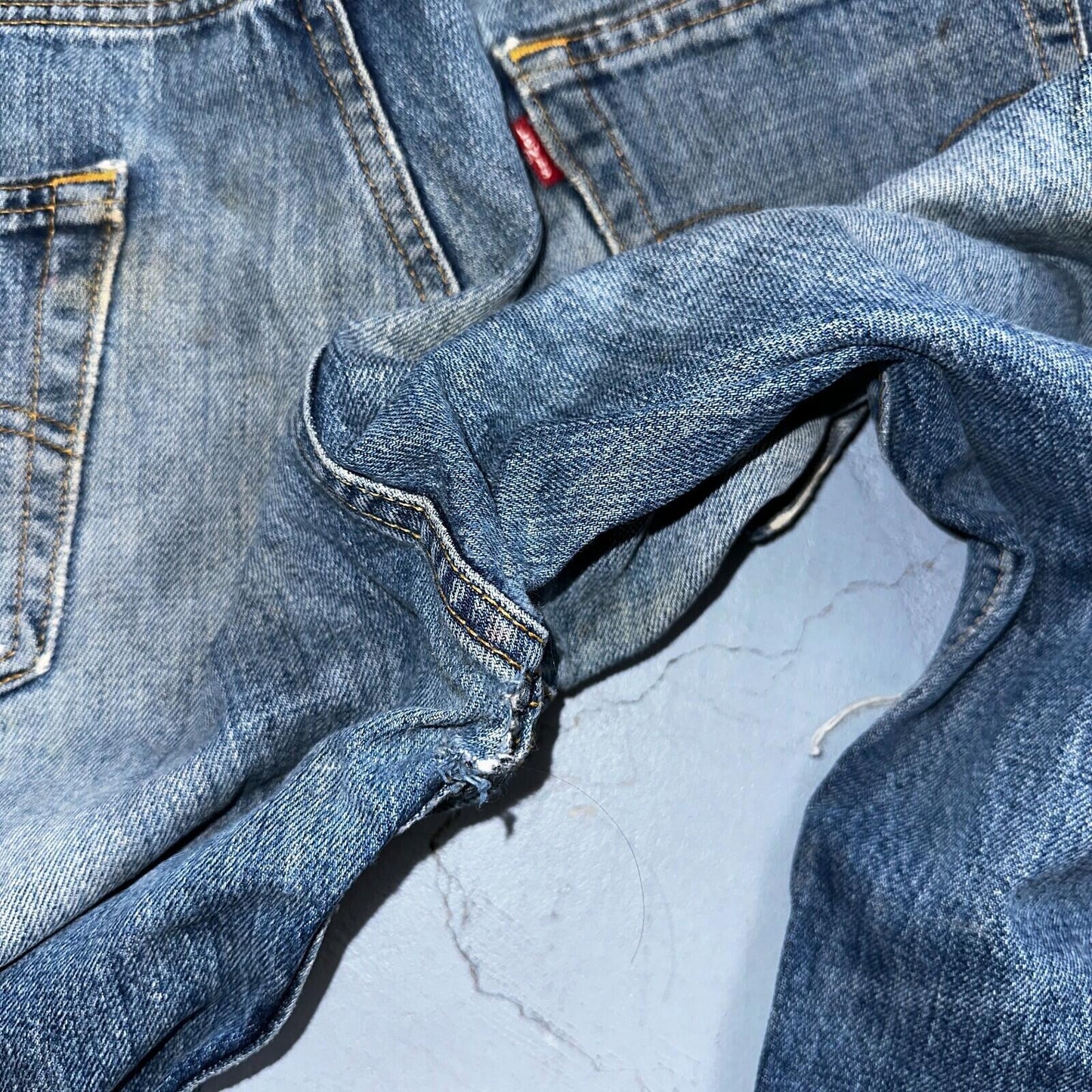 Levis 501 Vintage Y2K XX Straight Leg Jeans Blue Light Wash 34x34 Act 33x33