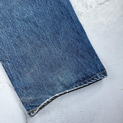 Levis 501 Vintage 90s USA XX Straight Leg Jeans Blue Med Wash 40x30 Act 38x30