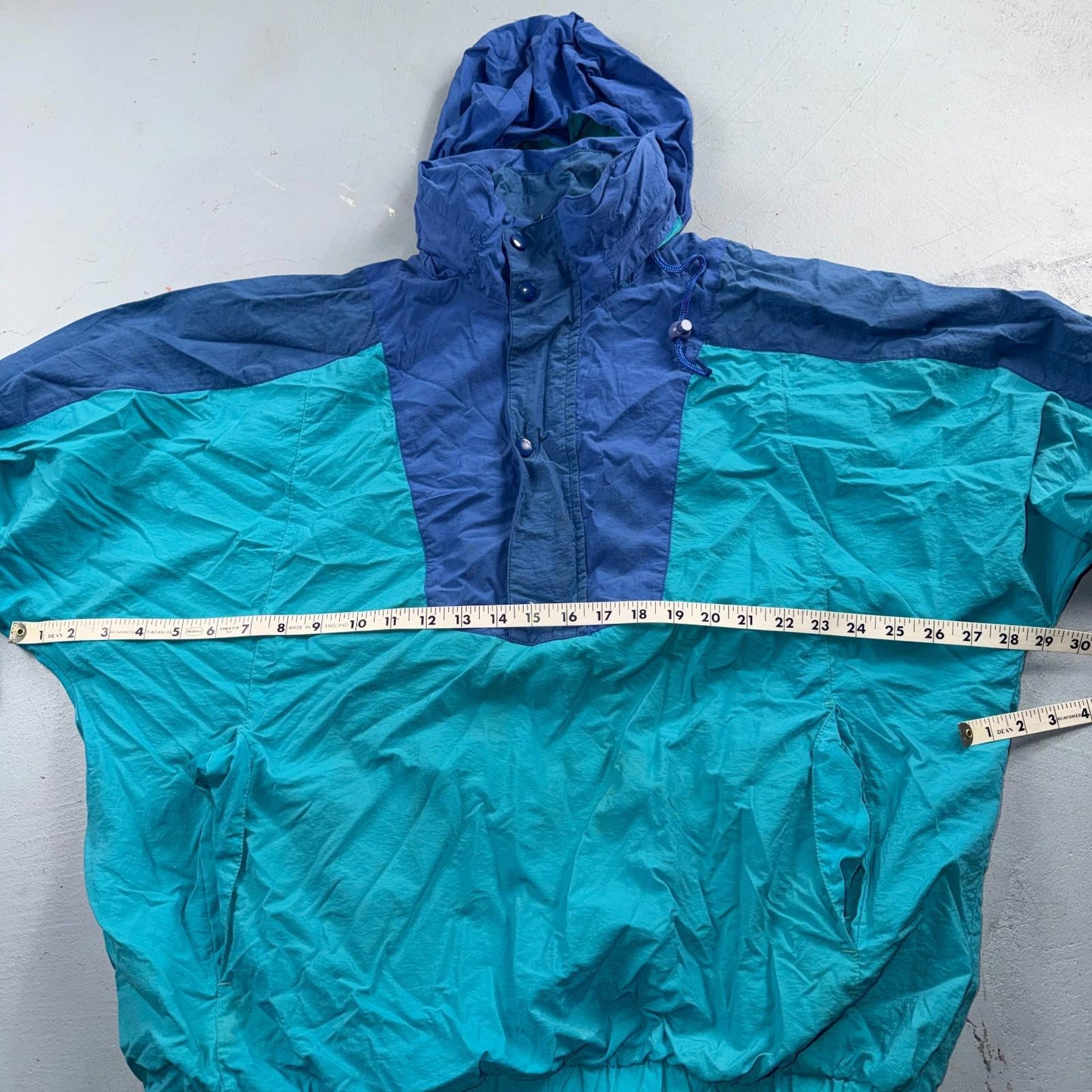 Eddie Bauer VTG 90s Outdoor Outfitter Windbreaker Jacket Blue Men's Size L