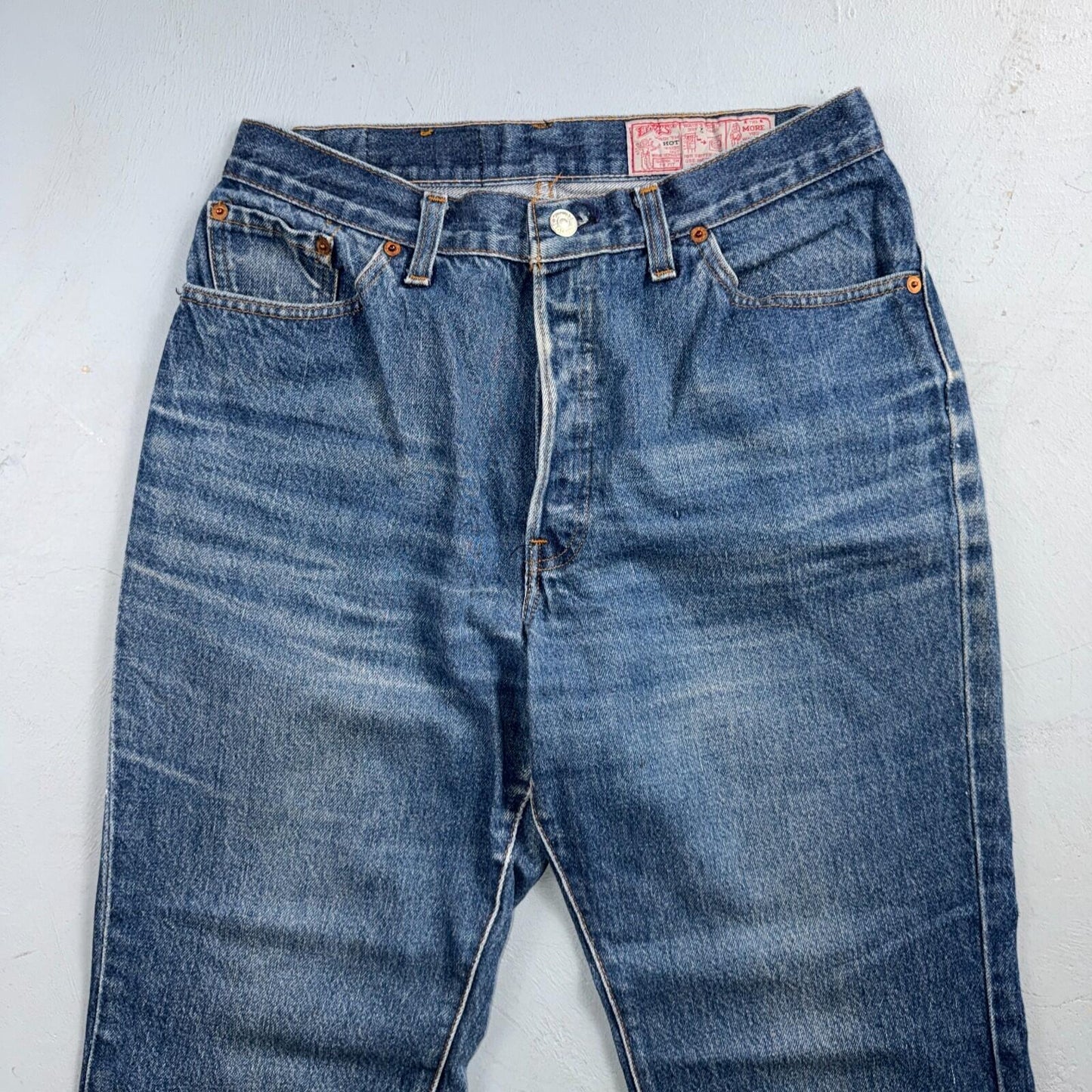 Levis 501 Vintage 80s USA XX Straight Leg Jeans High Rise Sz 13 Womens Act 28x31