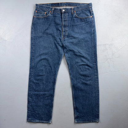 Levis 501 Vintage 80s USA XX Straight Leg Jeans Blue Med Wash 40x32 Act 39x29