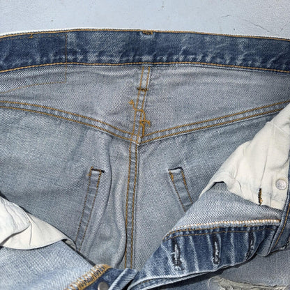 Levis 501 Vintage 80s Redline Selvedge USA XX Jeans Light Wash 31x27 Skinny