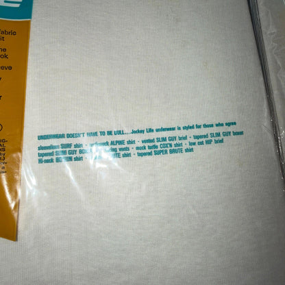 VTG 1960s JOCKEY LIFE White T Shirt Medium 4 Packs Deadstock Lot Slim Guy 60s