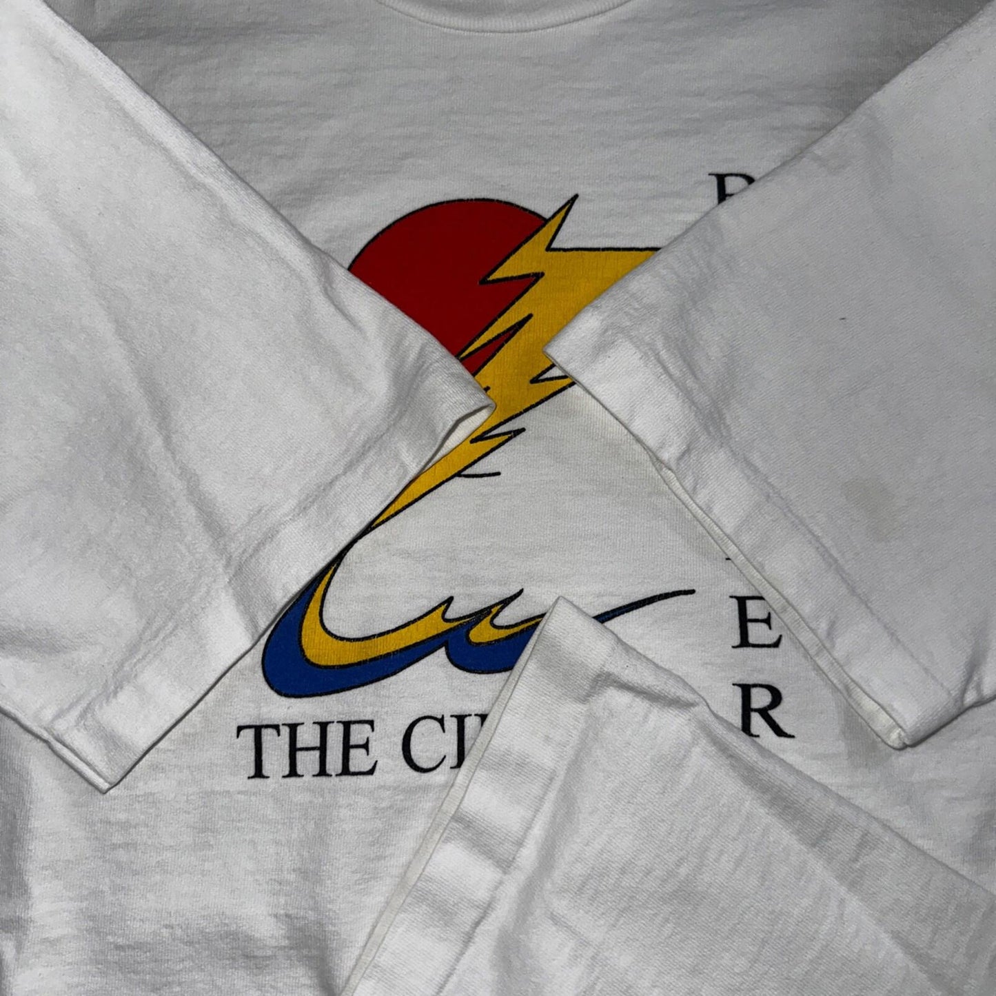 Circuit Breakers VTG T Shirt 90s Single Stitch Sun Electric Graphic Large White