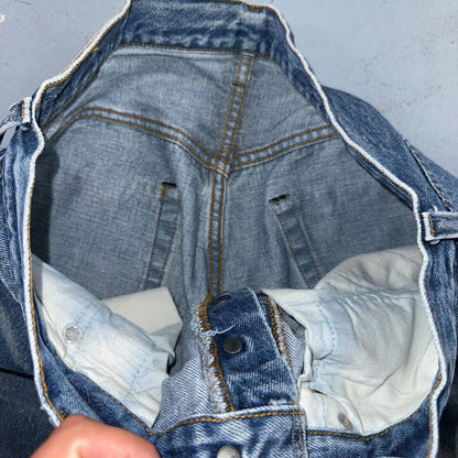 Levis 501 Vintage 80s Redline Selvedge USA XX Jeans Light Wash 35x36 Act 31x31