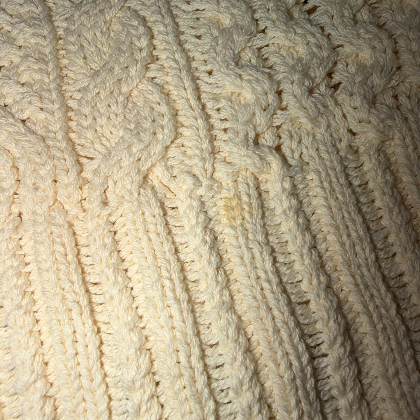 Polo Ralph Lauren Cable Knit Crew Neck Cotton Sweater Women’s XS Cream