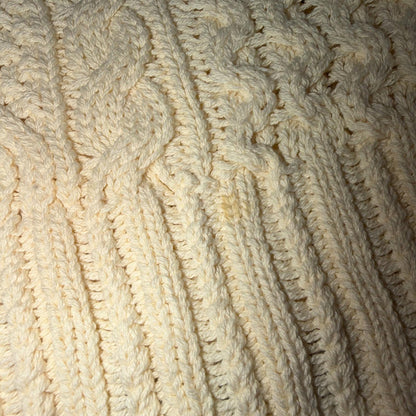 Polo Ralph Lauren Cable Knit Crew Neck Cotton Sweater Women’s XS Cream
