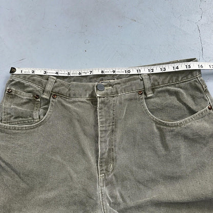 Democracy Jeans Womens 16 Green Denim Pants Banana Republic VTG USA High Rise