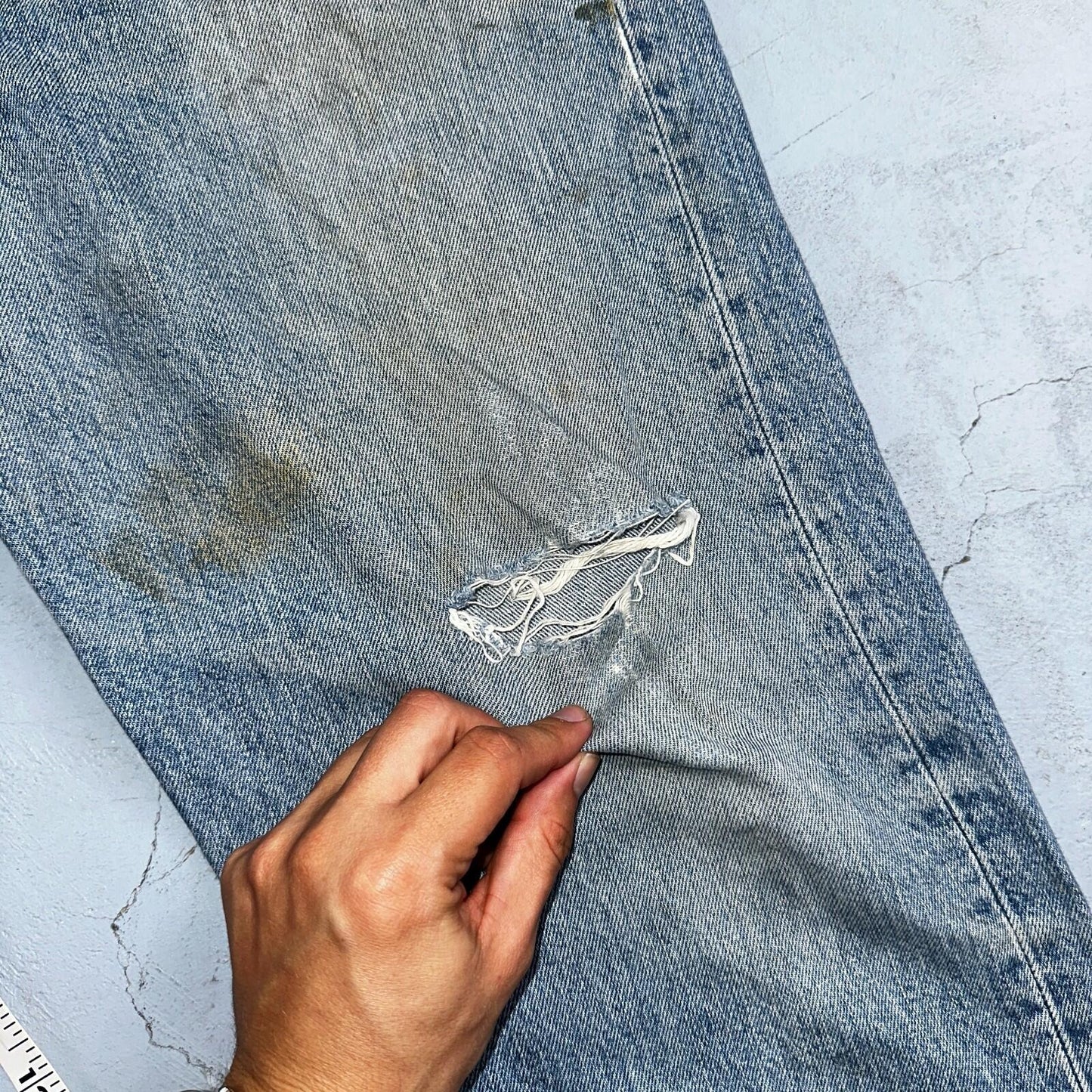 Levis 501 Vintage Y2K 90s XX Straight Leg Jeans Blue Light Wash 36x32 Act 33x30