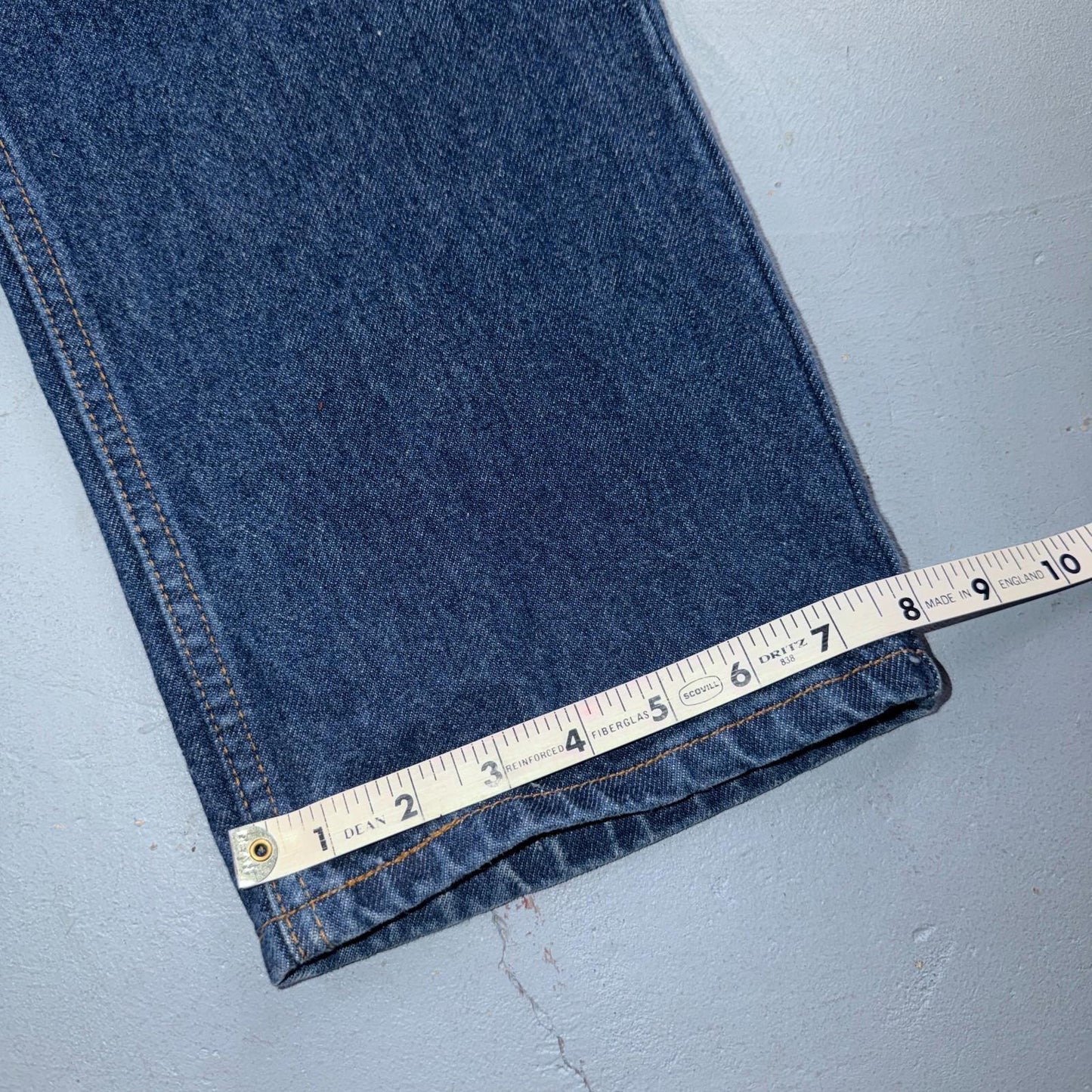 Levis 505 Vintage 90s Red Tab Straight Blue Jeans Med Was 34x34 Act 32x33