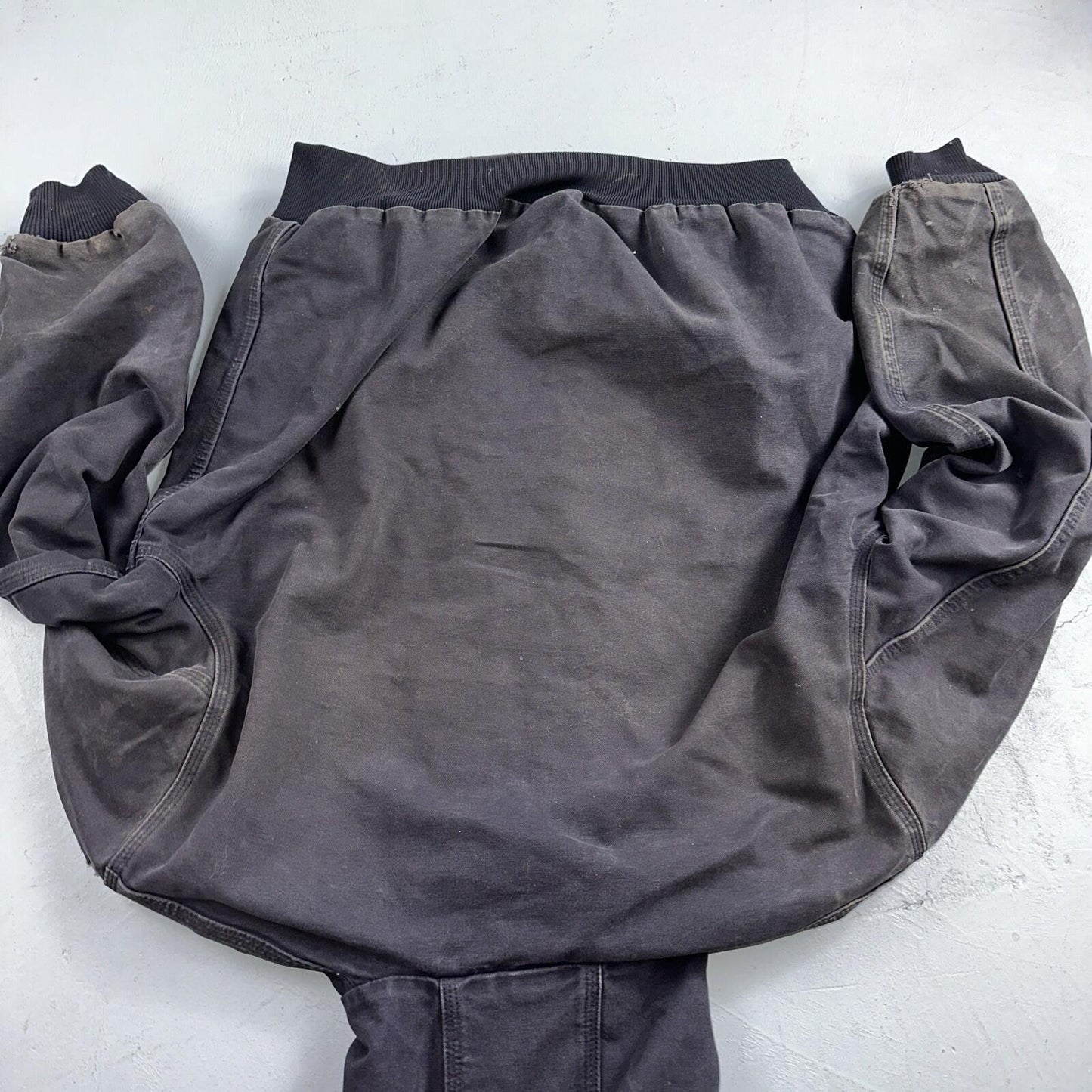 Carhartt Jacket VTG Mens Large Purple Hooded Distressed Bomber J208 MDT Thrashed