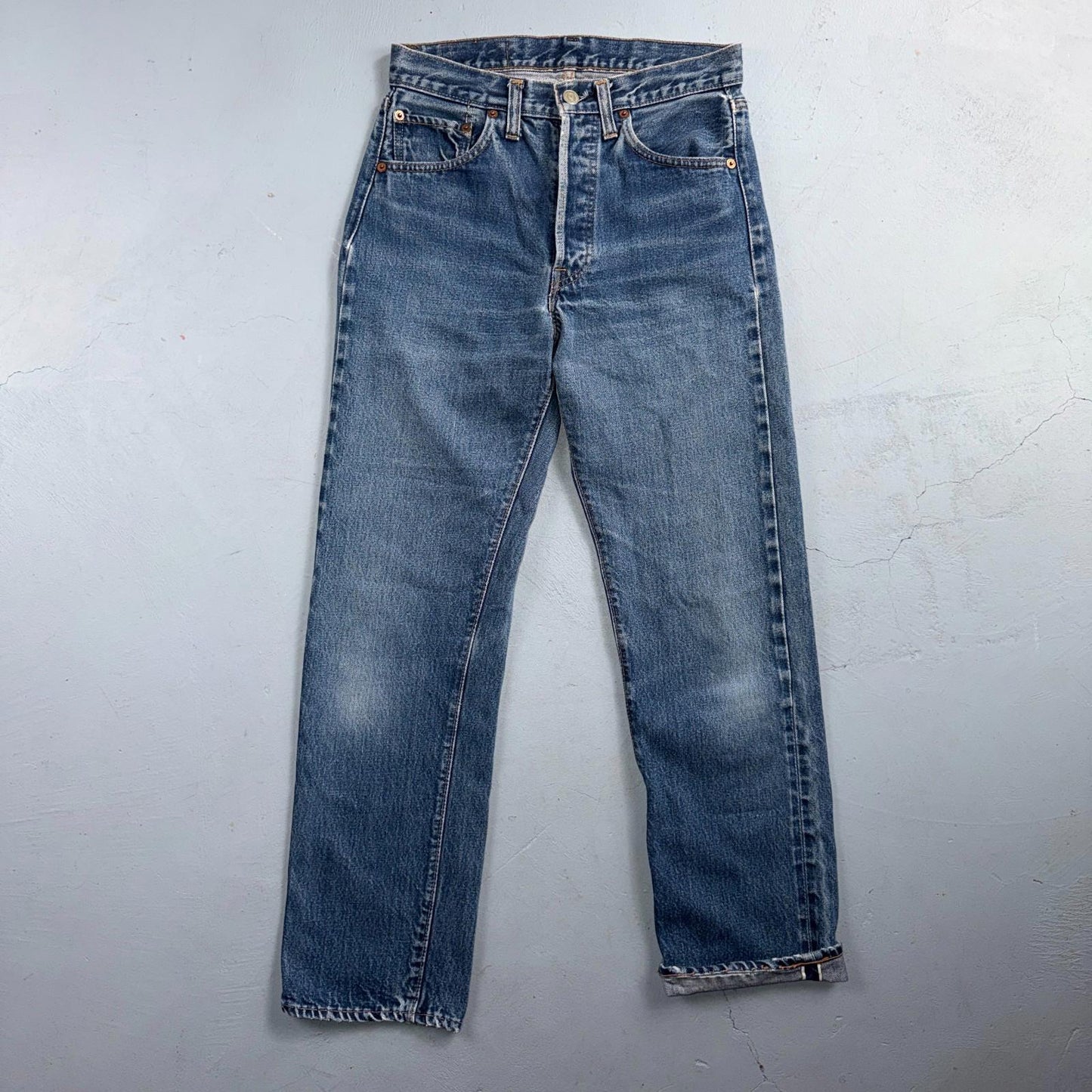 Levis 501 VTG 70s SS Redline Selvedge Jeans XX Med Wash 29x30 Act 27x28