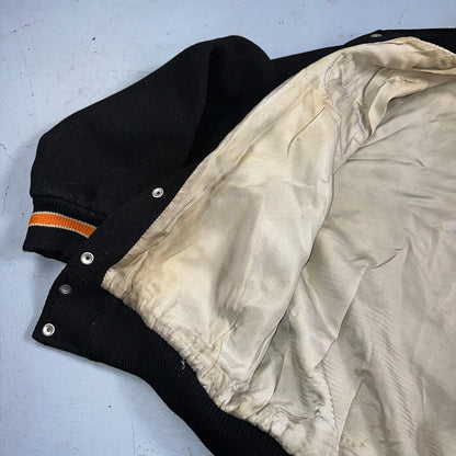 VTG Bill Beard Varsity Leather Letterman 60s Jacket L Portland USA Salem BOB