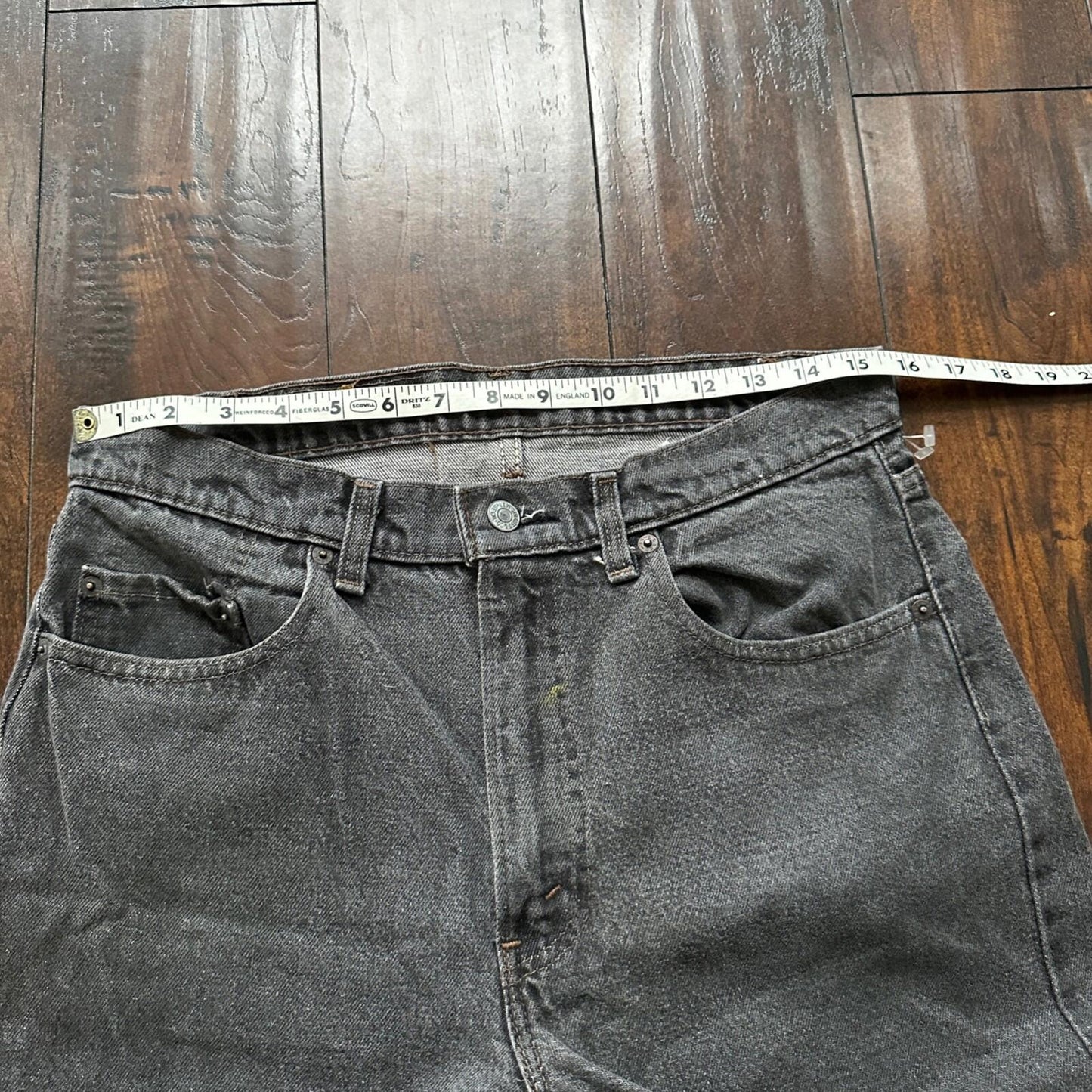 Vintage 90s Levis 505 34x30 Made In USA Tag Jeans Faded Grey 501 80s 31x28