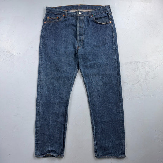 Levis 501 Vintage 80s USA XX Straight Leg Jeans Blue Dark Wash 40x34 Act 36x30