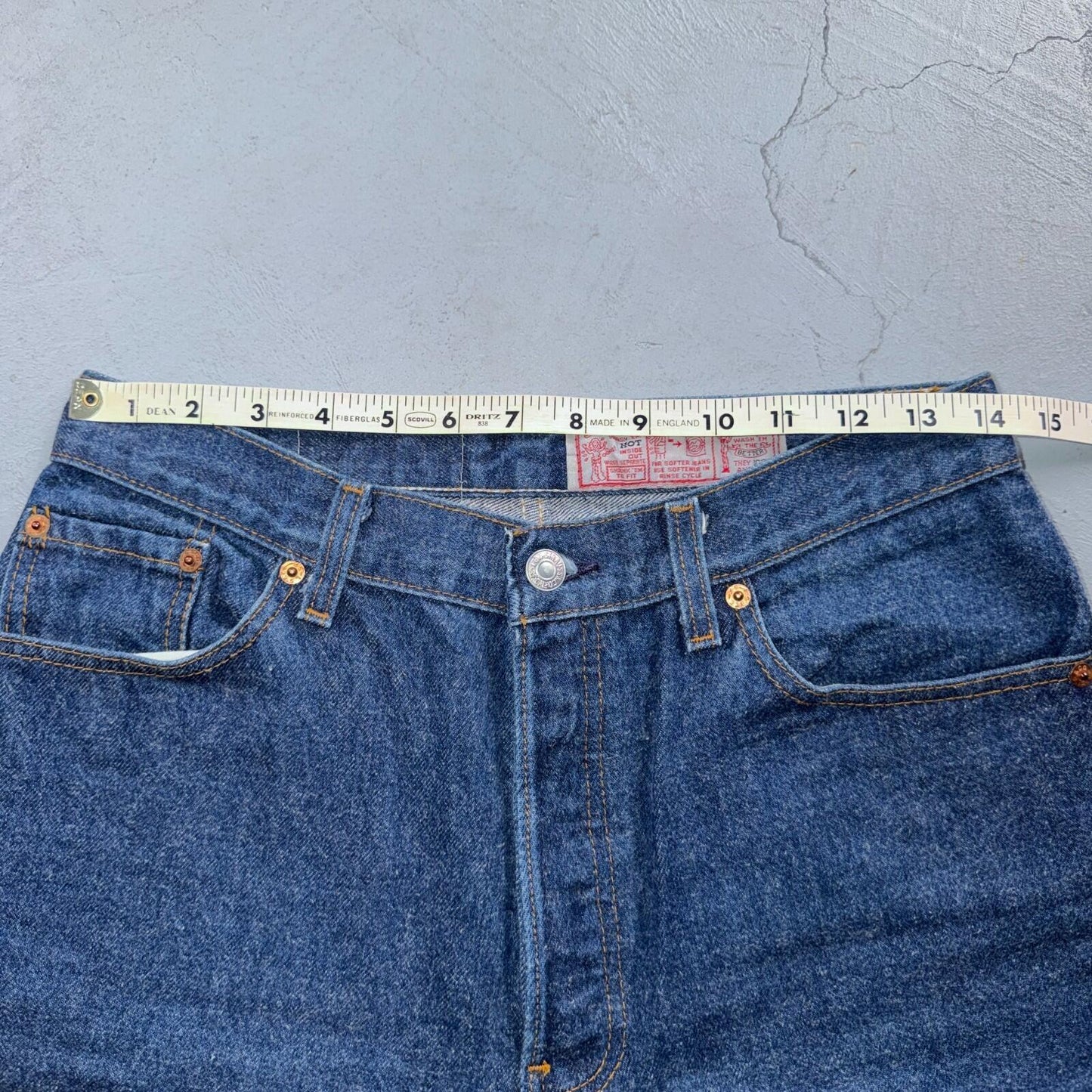 Levis 501 Vintage 80s USA XX Straight Leg Jeans High Rise Sz 13 Womens Act 28x32