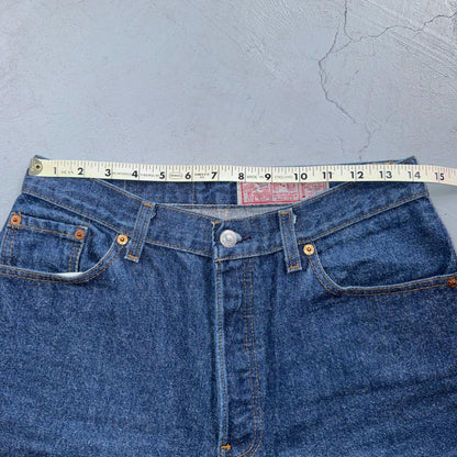 Levis 501 Vintage 80s USA XX Straight Leg Jeans High Rise Sz 13 Womens Act 28x32