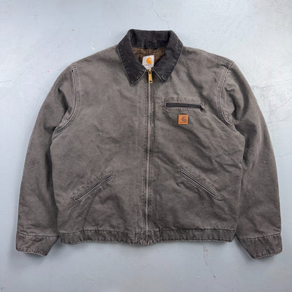 Carhartt Vintage J97 GVL Detroit Blanket Lined Jacket Size XL Tall Gray