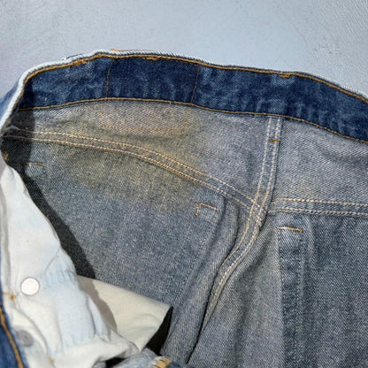 Levis 501 Vintage 80s USA XX Straight Leg Jeans Blue Light Wash 33x33 Act 31x30