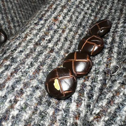 Norm Thompson VTG 80s Harris Tweed Preppy Wool Herringbone Blazer Jacket 42