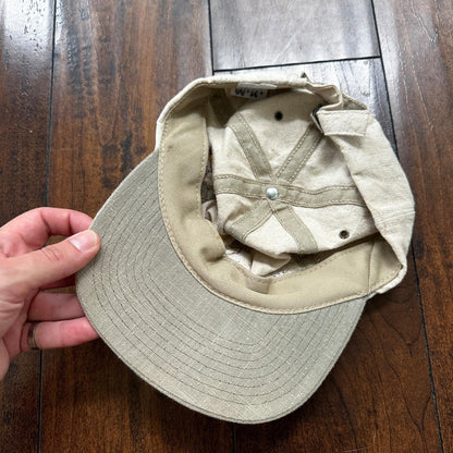 Disney Winnie Pooh and Friends Piglet VTG Hat Cap Snapback 90s USA Beige