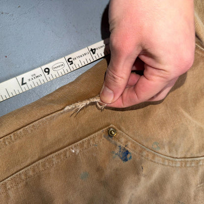 Carhartt VTG Double Knee Carpenter Pants B01 USA BRN Brown 38x30 Thrashed