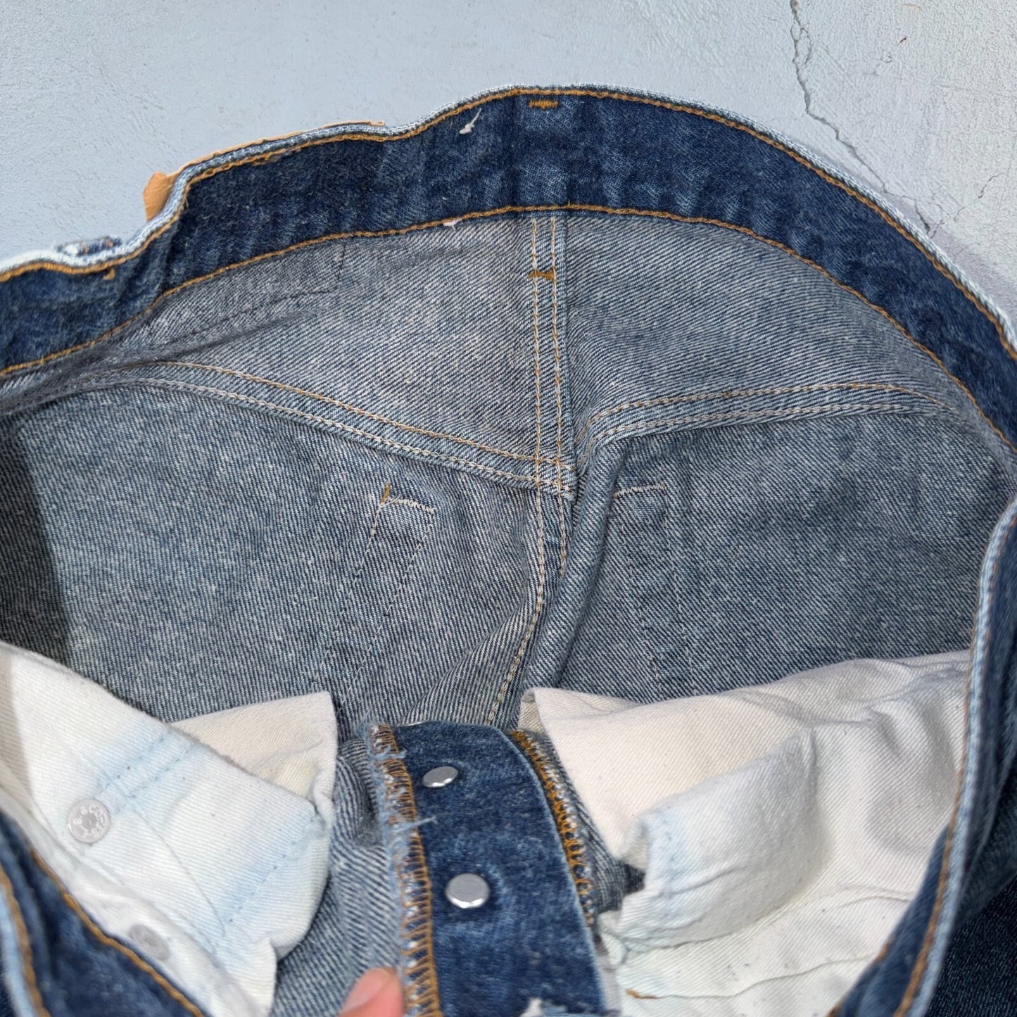 Levis 501 Vintage 80s USA XX Straight Leg Jeans Blue Med Wash 33x36 Act 30x31