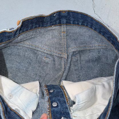 Levis 501 Vintage 80s USA XX Straight Leg Jeans Blue Med Wash 33x36 Act 30x31
