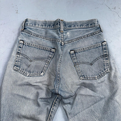 Levis 501 Vintage 80s Redline Selvedge USA XX Jeans Light Wash 28x36 Act 26x31