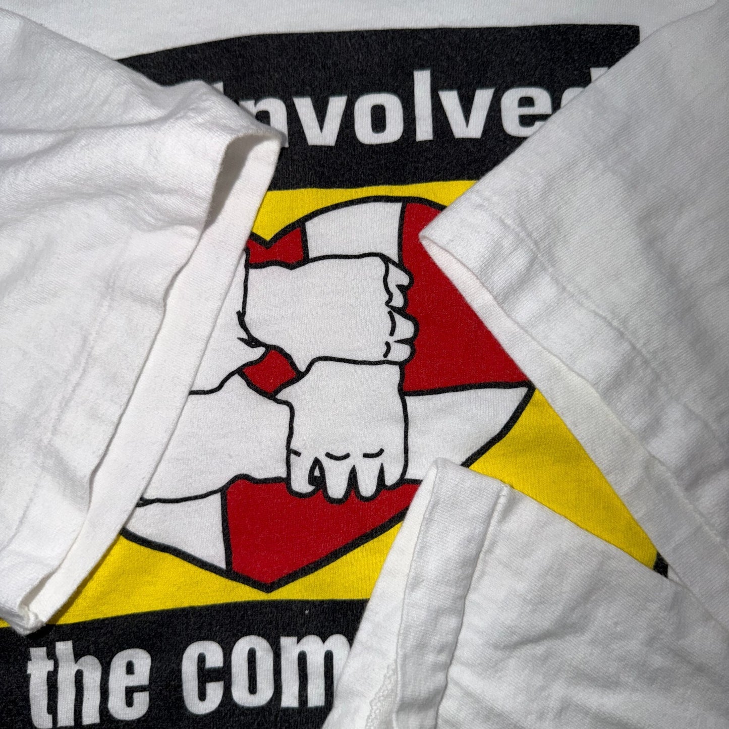 VTG 90s Intel Involved In The Community T Shirt White Tech Promo Computer Apple