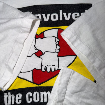 VTG 90s Intel Involved In The Community T Shirt White Tech Promo Computer Apple