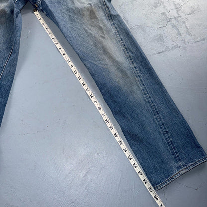 Levis 501 Vintage 80s Redline Selvedge USA XX Jeans Light Wash 30x34 Act 28x29
