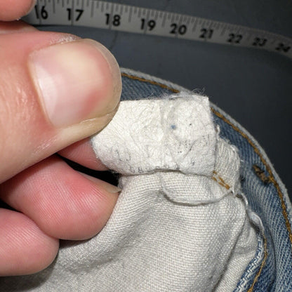 Levis 501 Vintage 80s Redline Selvedge USA XX Jeans Light Wash 36x31 Act 33x28