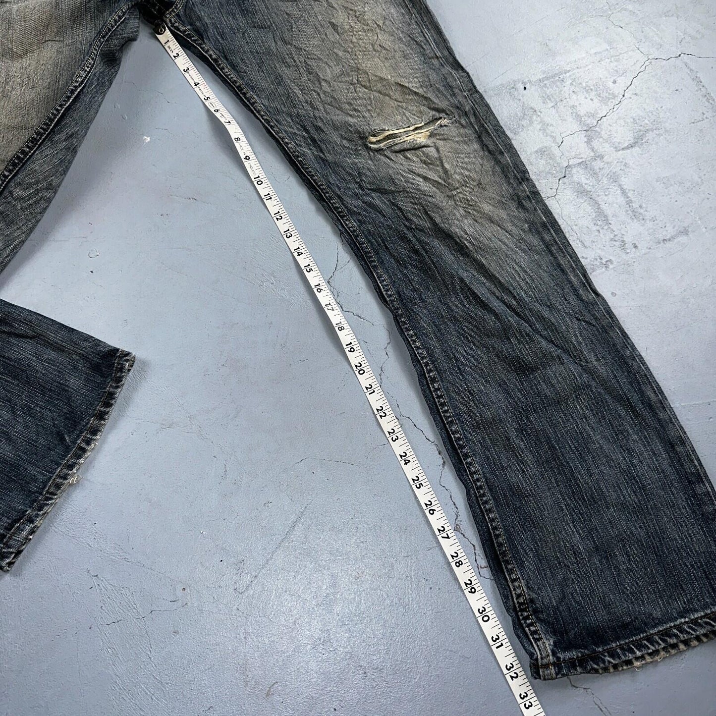 Levis 501 Vintage Y2K XX Straight Leg Jeans Blue Med Wash 34x34 Act 34x32