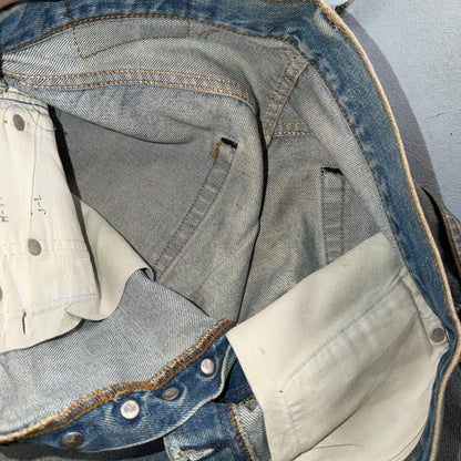 Levis 501 Vintage 80s Redline Selvedge USA XX Jeans Light Wash 30x38 Act 29x33