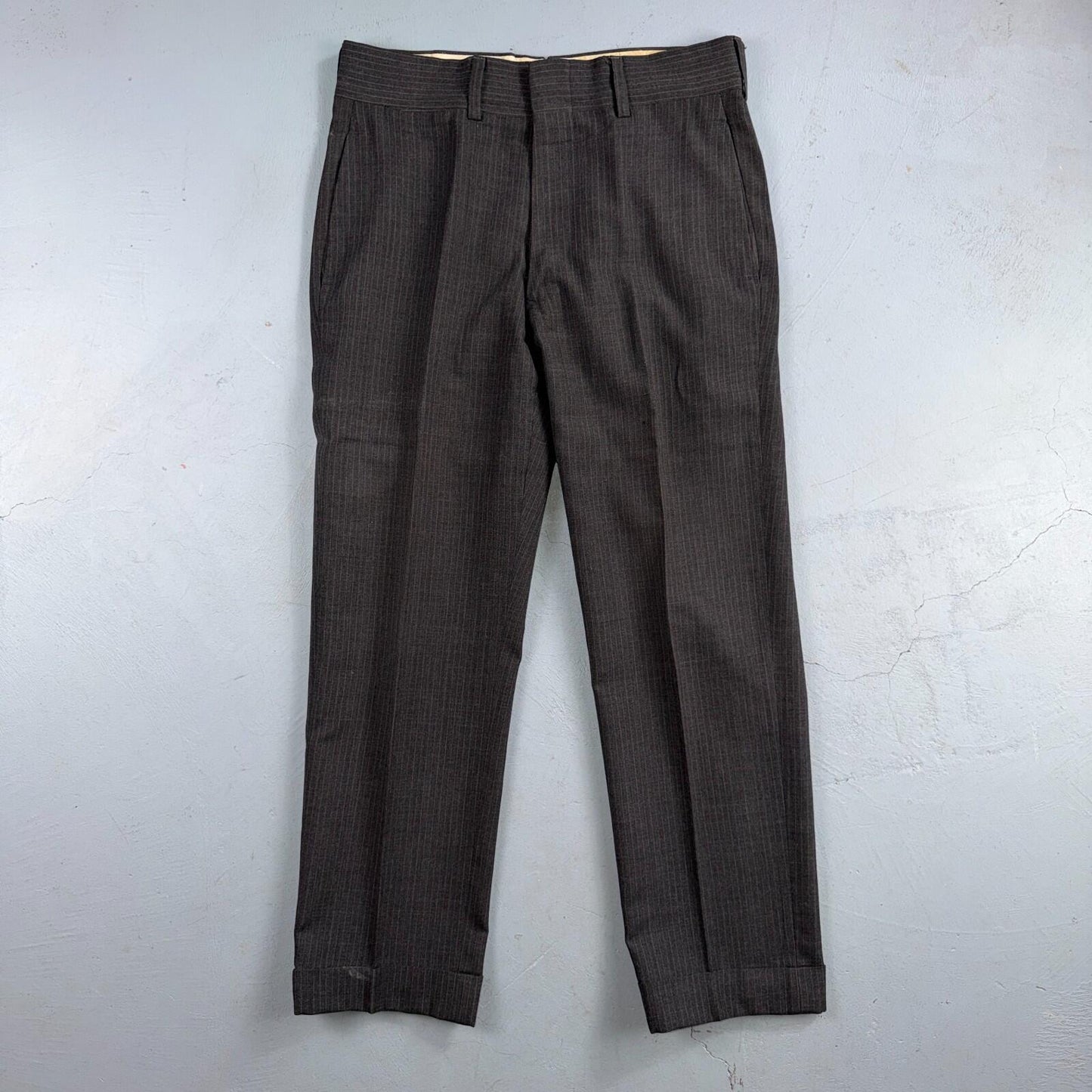 1960s 1950s VTG Mens 2 PC Suit 38 Jacket Coat Pants Gray Union Wool Rockabilly