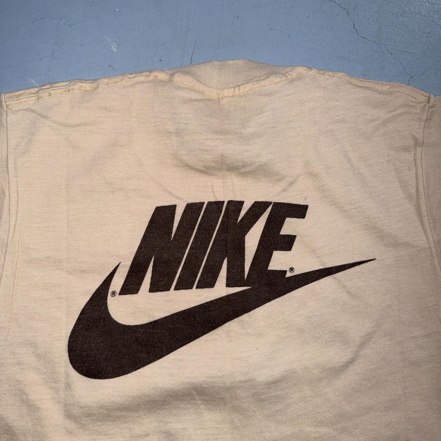 Nike Vintage T Shirt MAURICE LUCAS Basketball Camp 1970s 70s Rare Swoosh Jordan