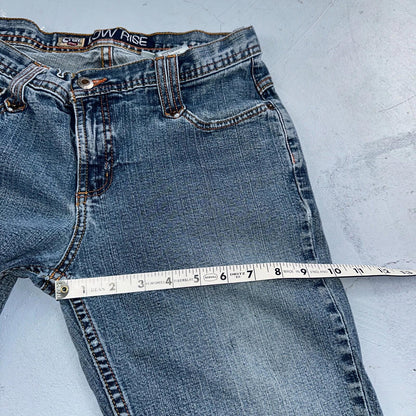 VINTAGE Cruel Girl Jeans Womens 9 Long Regular Low Rise Wide Leg Med Wash Denim