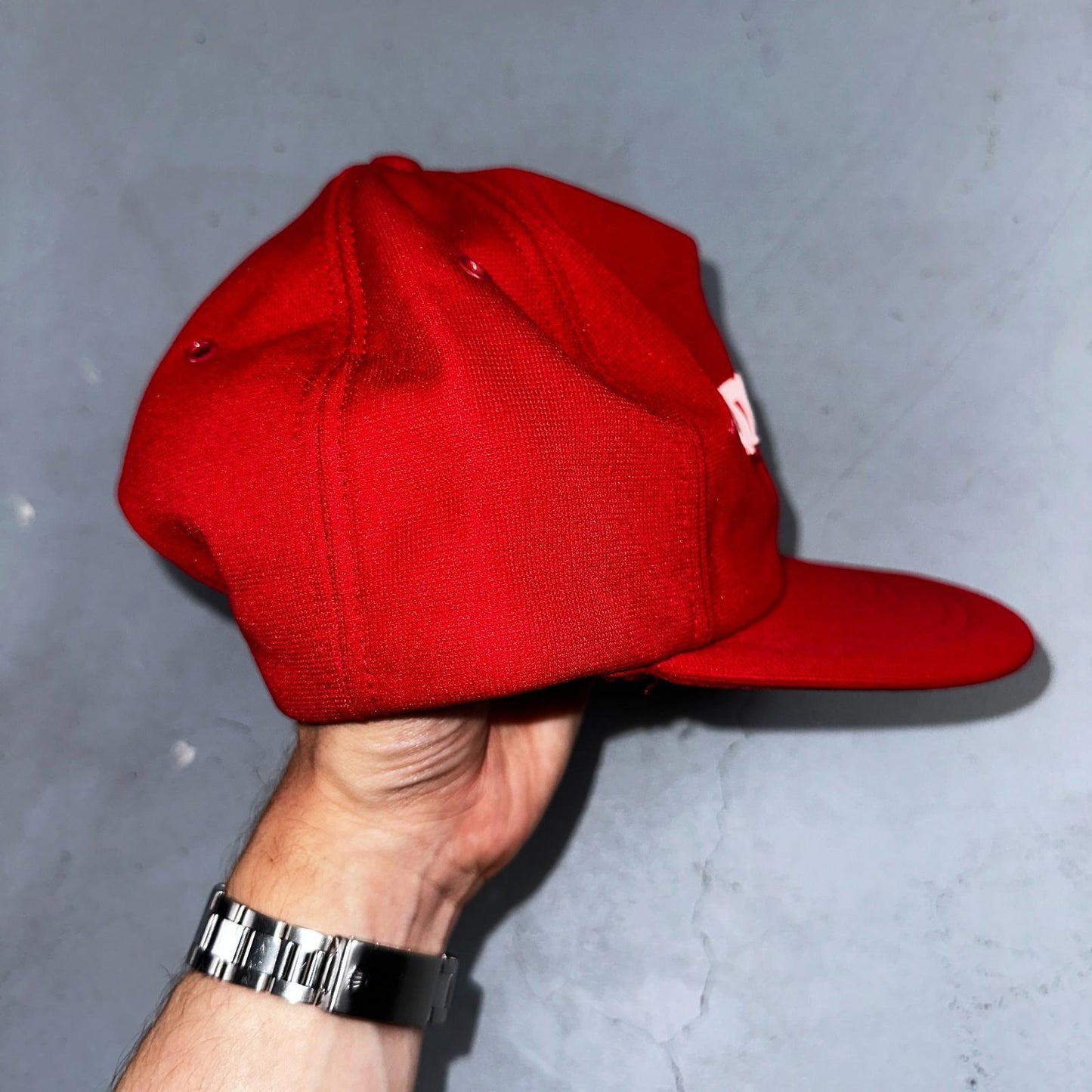 Vintage Simpson Racing Hat Cap Red Snapback Motorsports Auto Garage USA