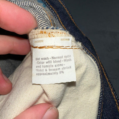 Levis 501 VTG 70s SS Deadstock Redline Selvedge Jeans XX 1966 29x36 Rare Dark DS