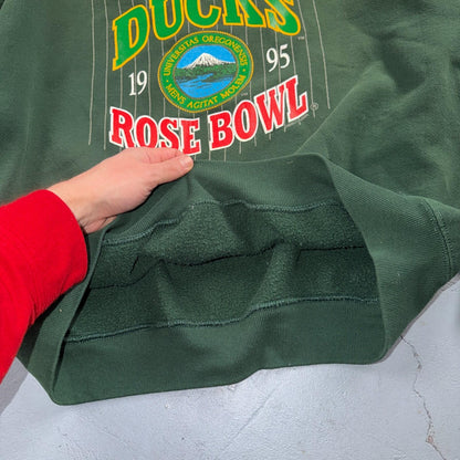 Vintage Oregon Ducks 1995 Rose Bowl Adult XL Crewneck Sweatshirt Jerzees 90s