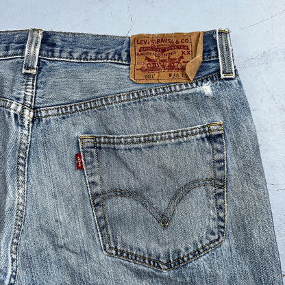 Levis 501 Vintage Y2K XX Straight Leg Jeans Blue Light Wash 36x34 Act 35x31