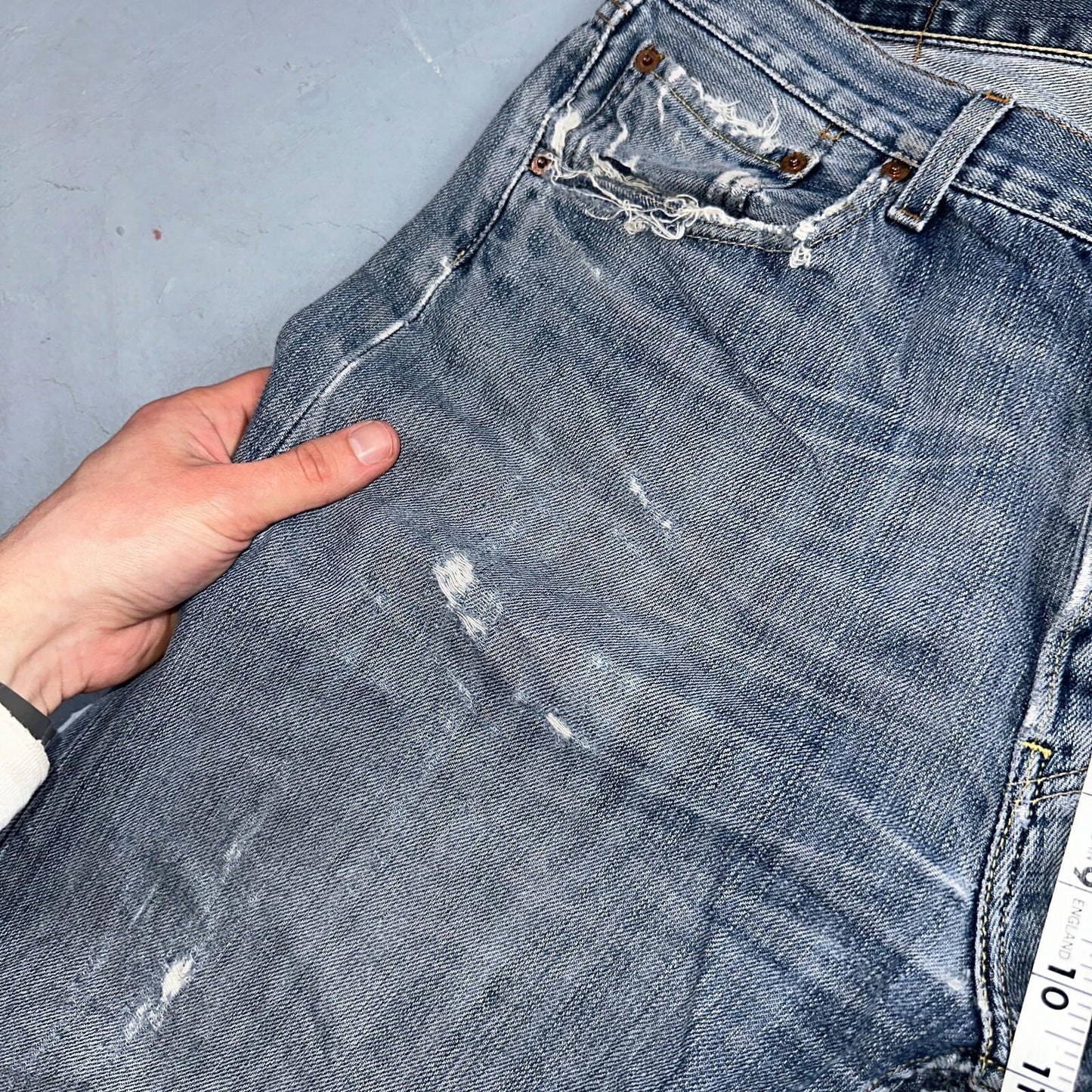 Levis 501 Vintage Y2K XX Straight Leg Jeans Blue Med Wash 34x36 Act 33x30